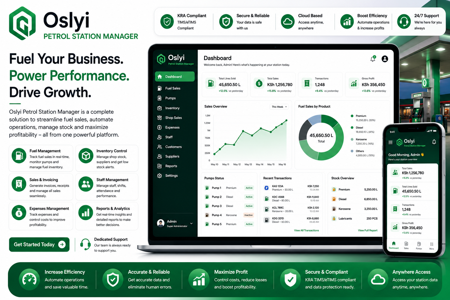 Oslyi Petrol Station Manager