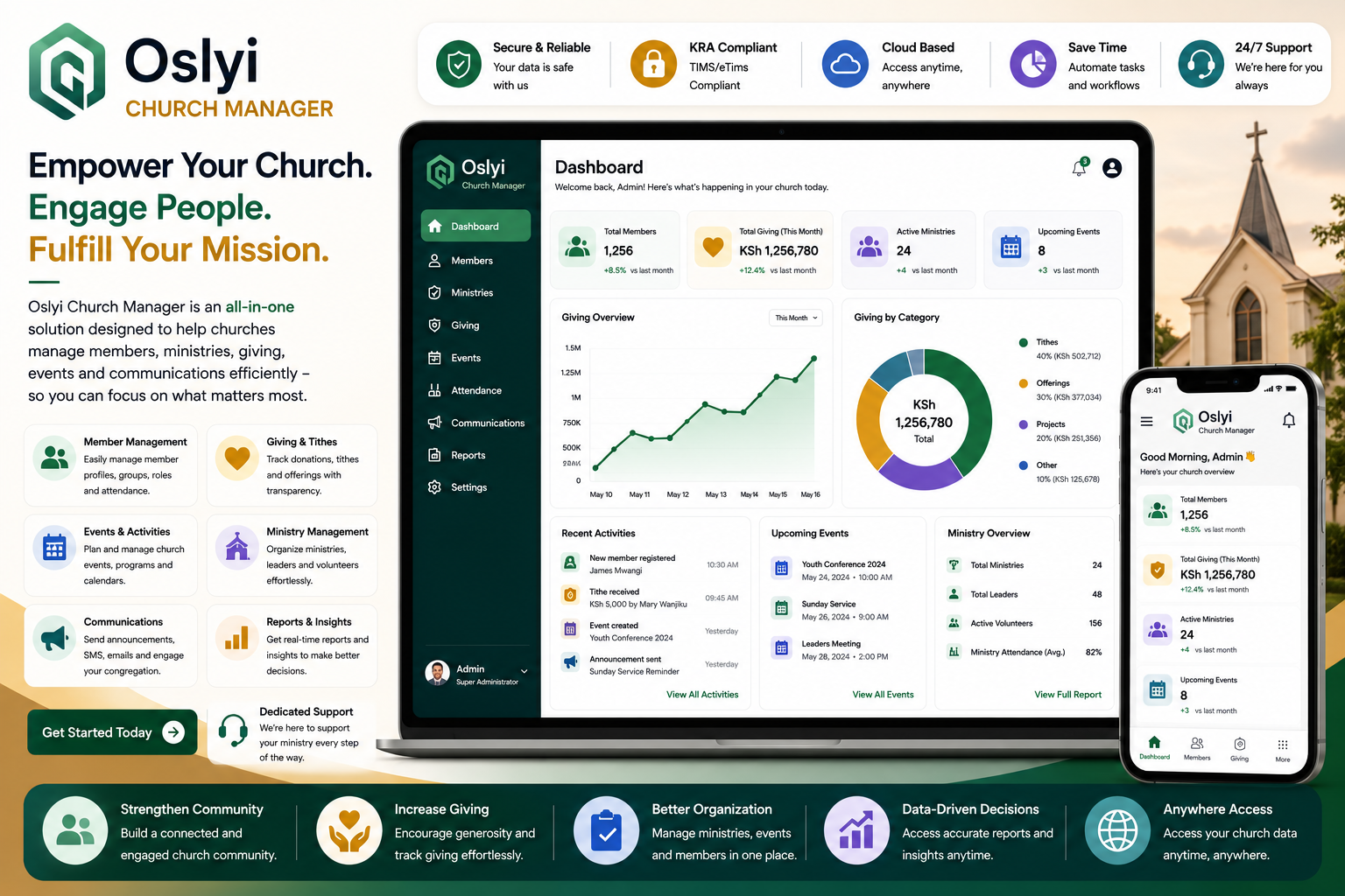 Oslyi Church Manager